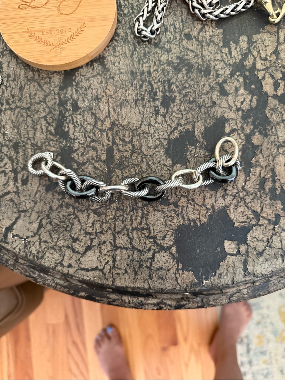 David Yurman Silver Cable Link Bracelet - Picture 4 of 4